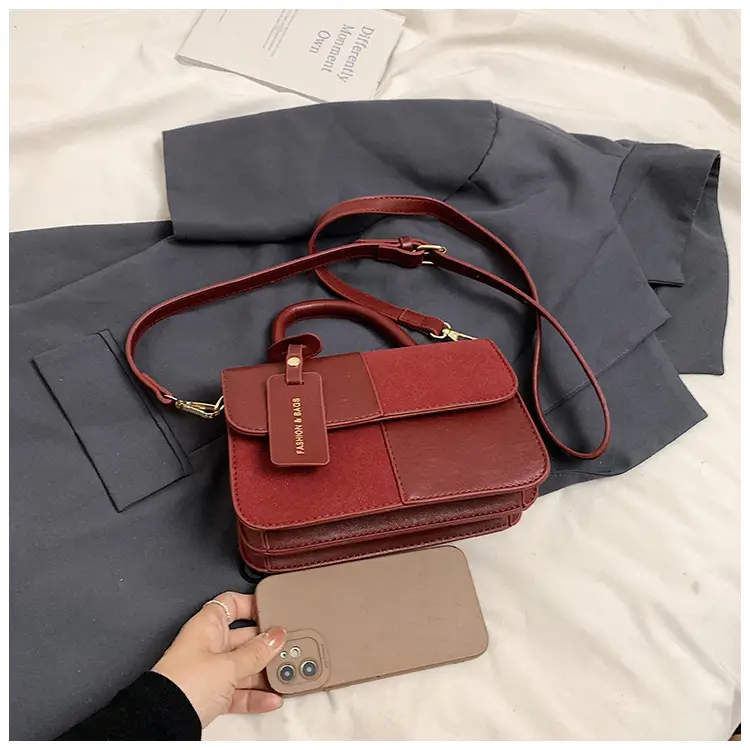 Women Vintage Shoulder Crossbody Bag Maroon 2024 — feature 50