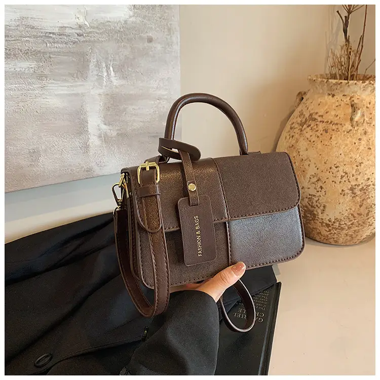 Women Vintage Shoulder Crossbody Bag Maroon 2024