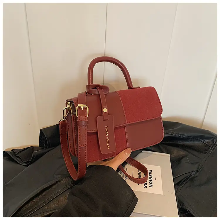 Women Vintage Shoulder Crossbody Bag Maroon 2024