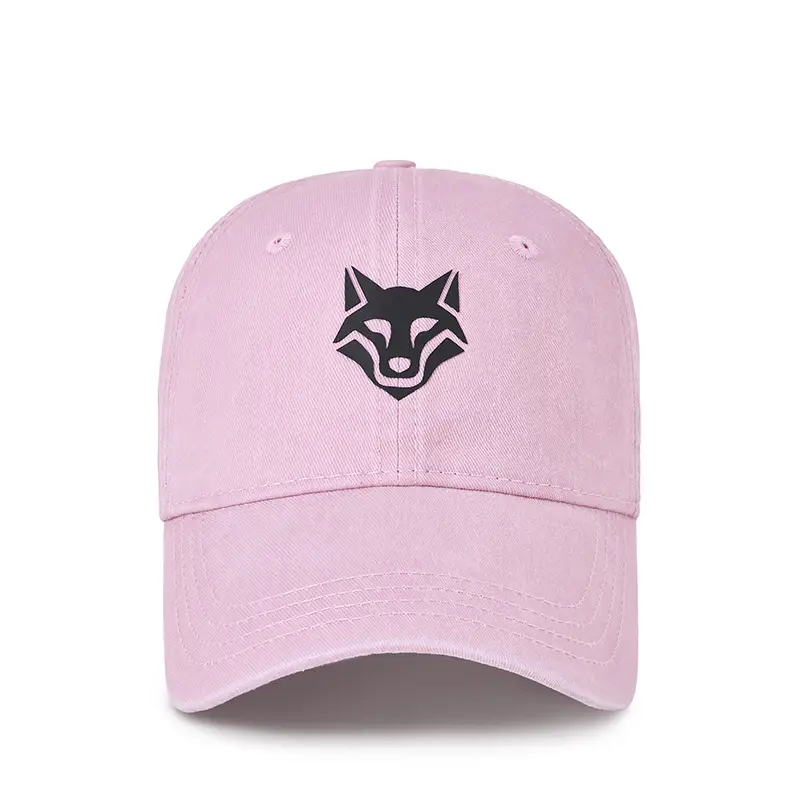 Light Blue Wolf Embroidered Baseball Cap for Women - Image 12