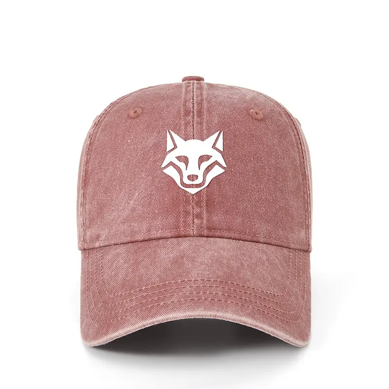 Light Blue Wolf Embroidered Baseball Cap for Women - Image 7