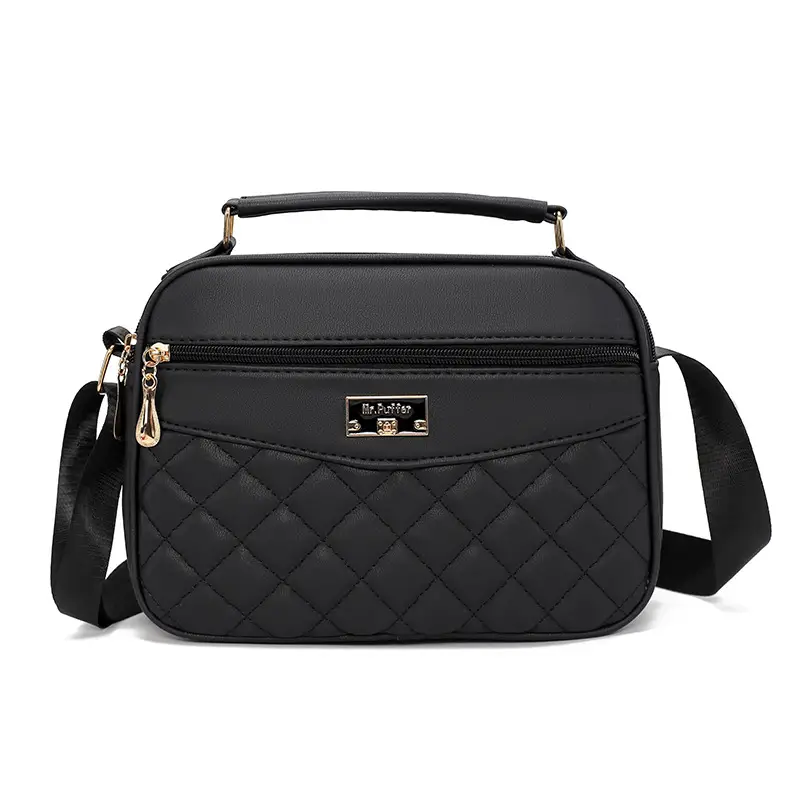 Black Quilted Crossbody Bag for Women 2025 - Image 12