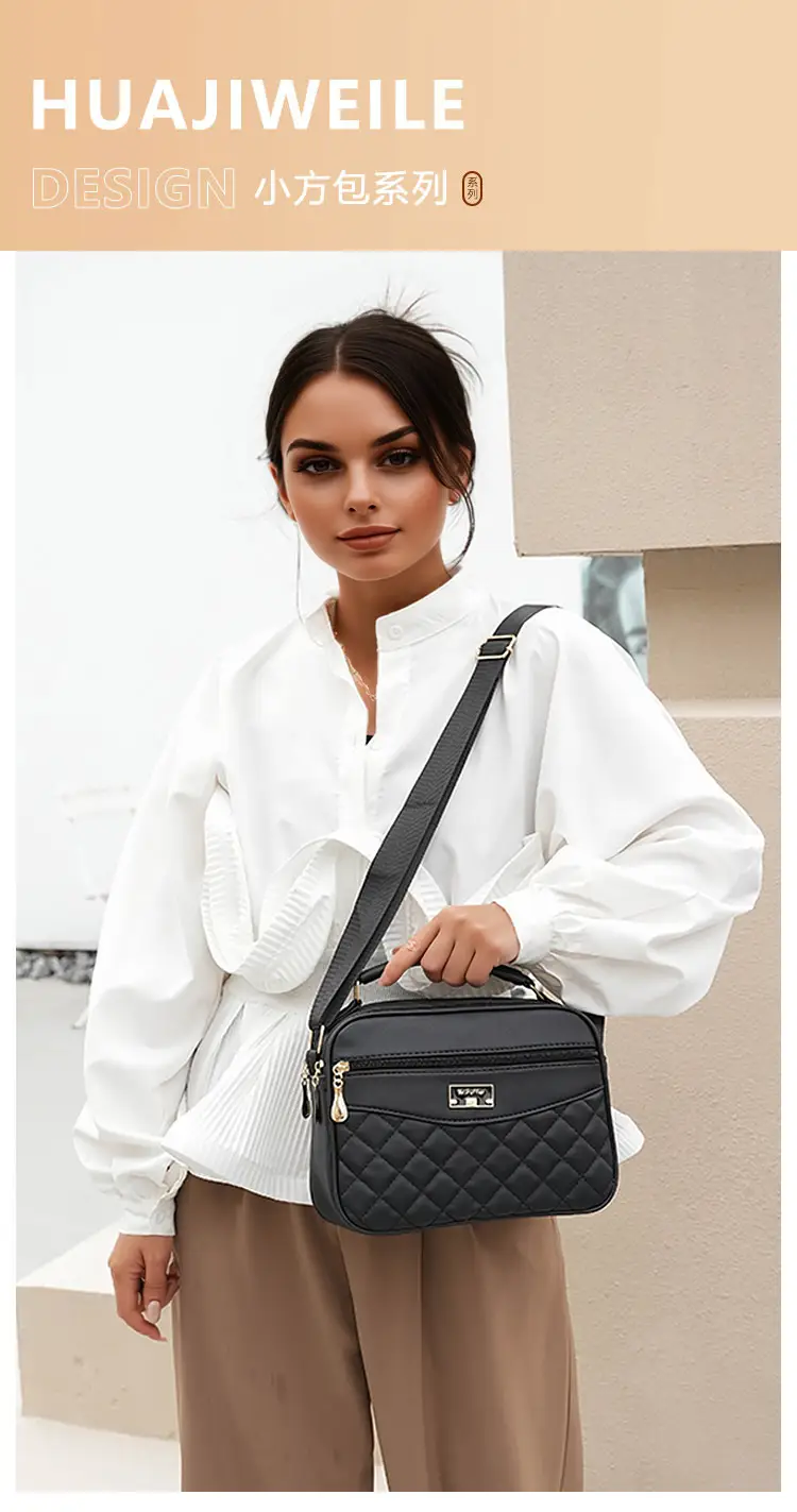 Black Quilted Crossbody Bag for Women 2025 — feature 1