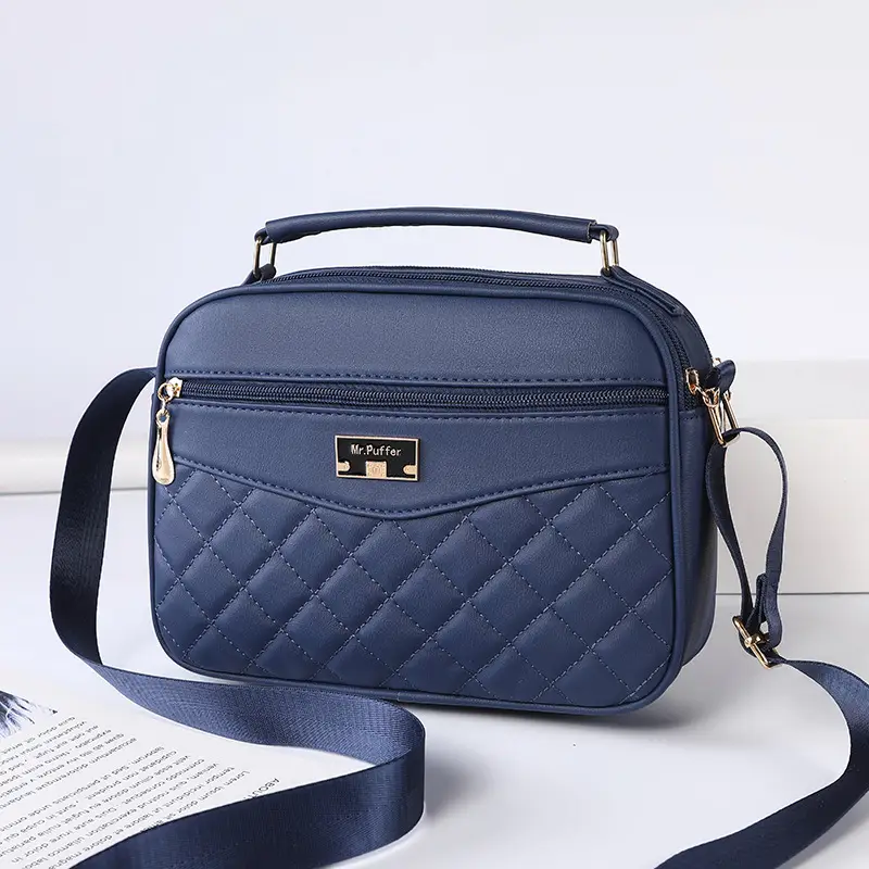 Black Quilted Crossbody Bag for Women 2025 - Image 7