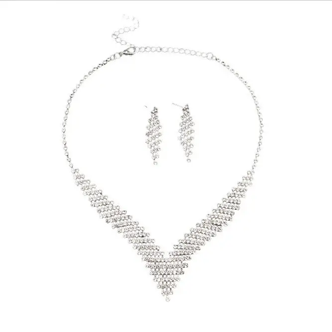 2025 Luxury Pearl Necklace Earrings Bracelet Set Gold - Image 3