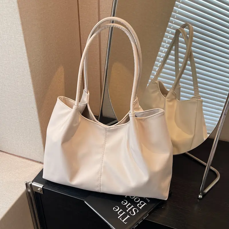 Women's White Winter Tote Bag Large Capacity 2024 - Image 5