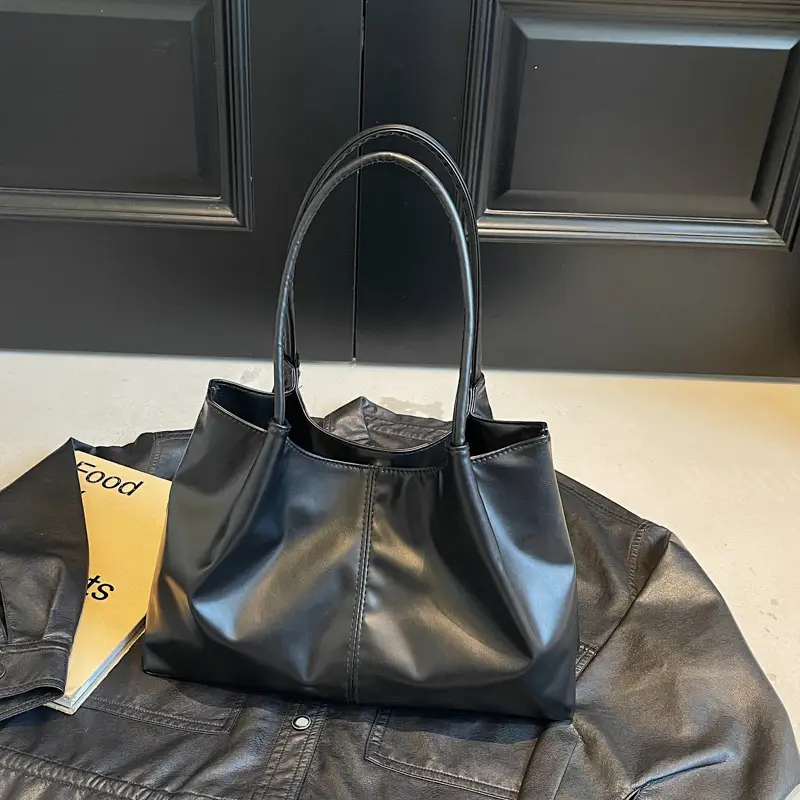 Women's White Winter Tote Bag Large Capacity 2024 - Image 2