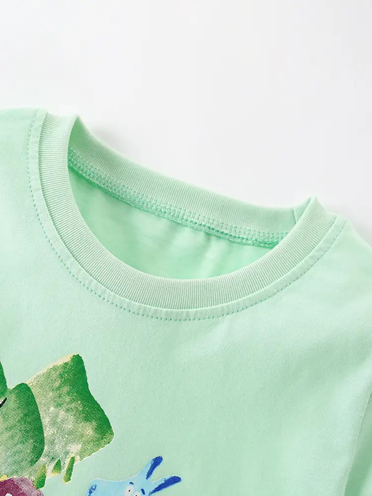 Malwee Boys Green Dragon Print T-Shirt Summer Casual - Image 3