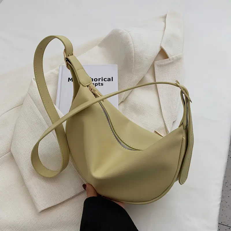 Women's White Underarm Bag with Blue Strap 2024 — feature 15