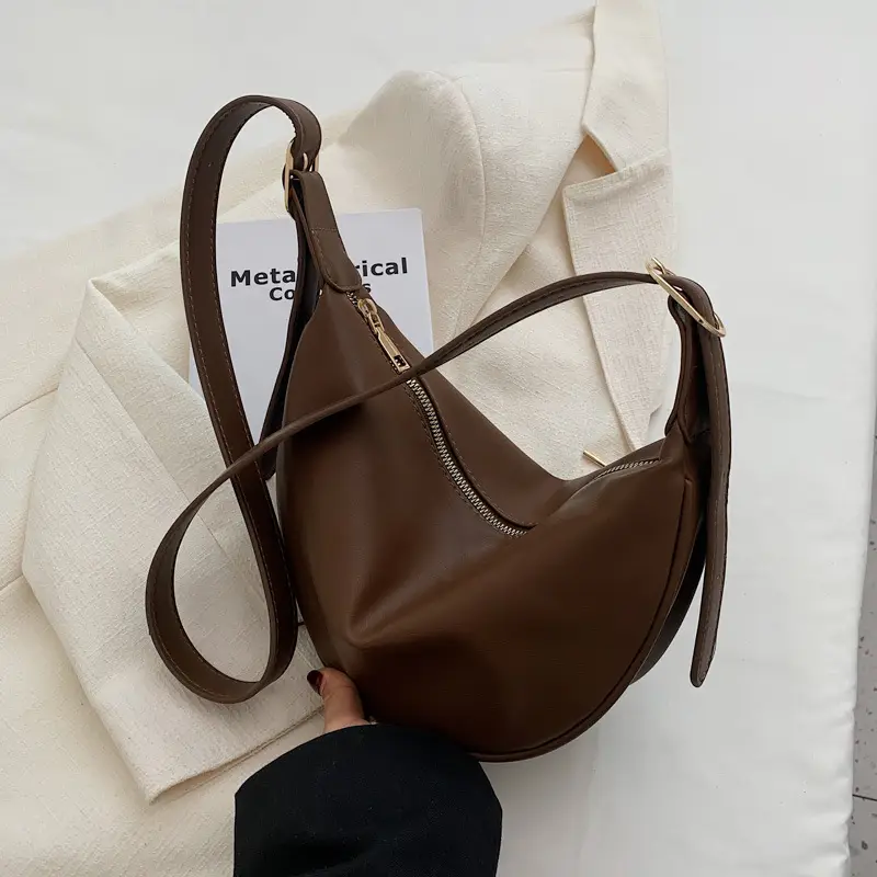 Women's White Underarm Bag with Blue Strap 2024 — feature 17
