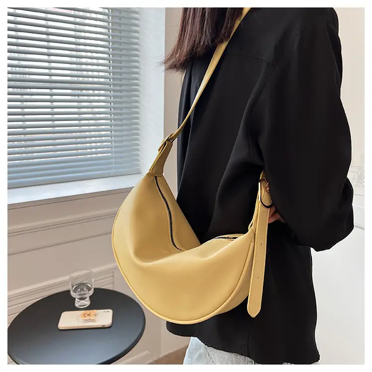 Women's White Underarm Bag with Blue Strap 2024 — feature 25