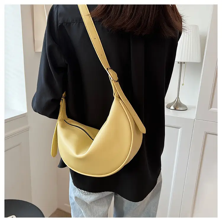 Women's White Underarm Bag with Blue Strap 2024 — feature 26