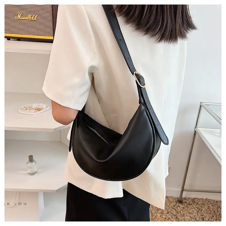 Women's White Underarm Bag with Blue Strap 2024 — feature 35
