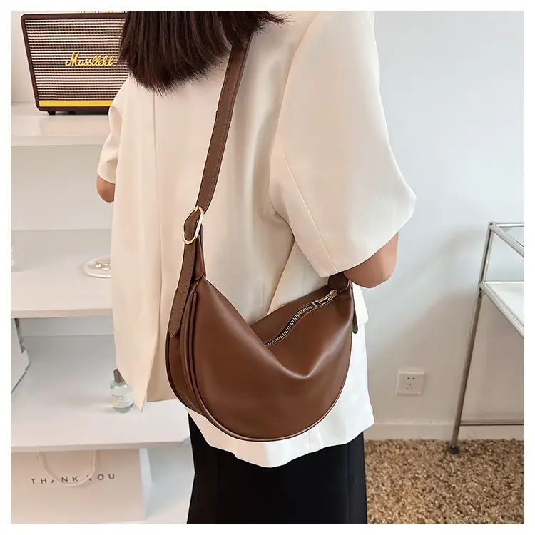 Women's White Underarm Bag with Blue Strap 2024 — feature 37