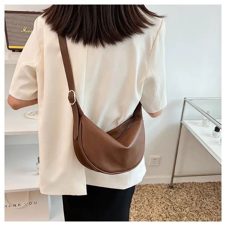 Women's White Underarm Bag with Blue Strap 2024 — feature 38