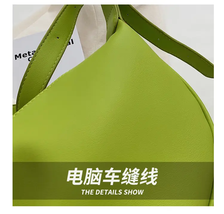Women's White Underarm Bag with Blue Strap 2024 — feature 4