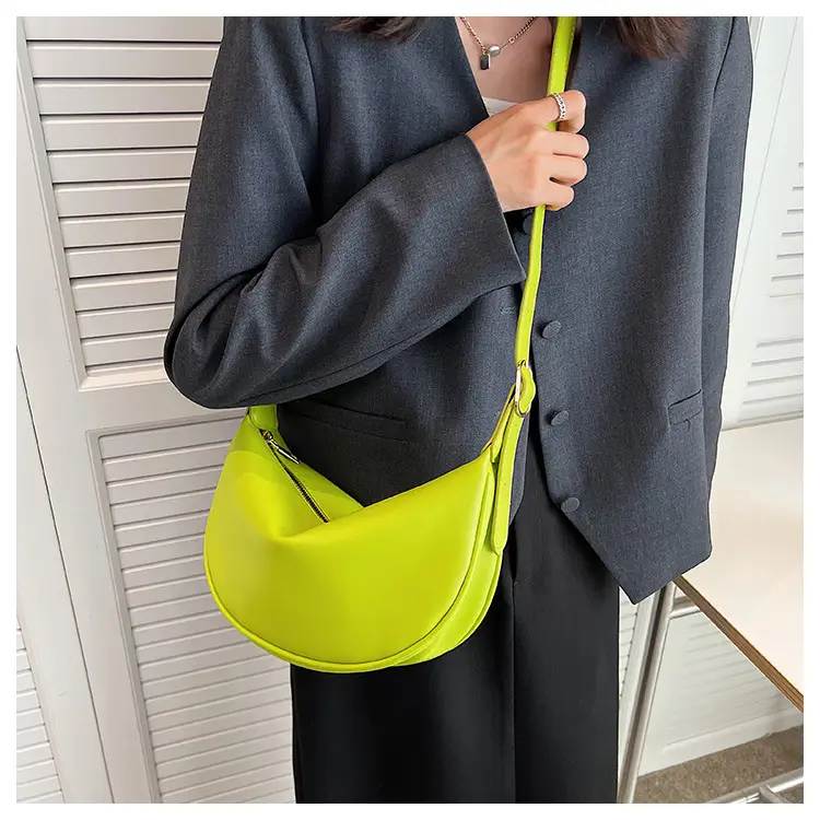 Women's White Underarm Bag with Blue Strap 2024 — feature 44