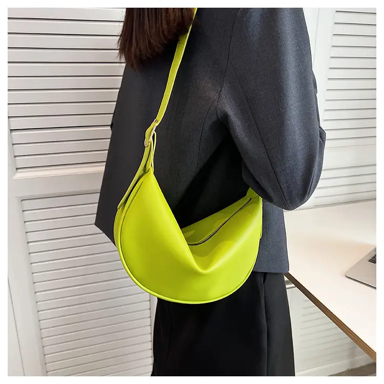 Women's White Underarm Bag with Blue Strap 2024 — feature 45