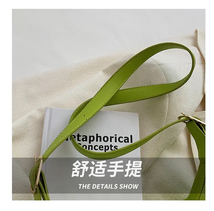 Women's White Underarm Bag with Blue Strap 2024 — feature 5