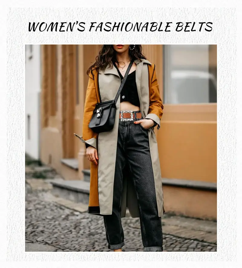 Women's Diamond Belt with Elegant Belt Buckle — feature 6