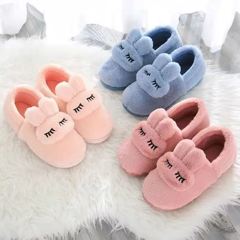 Women's Cotton Slippers for Winter Home Use, Indoor Plush Non-Slip Warm Slippers for Couples, Winter Closed-Back Cotton Shoes, Plush Men's Slippers - Image 8