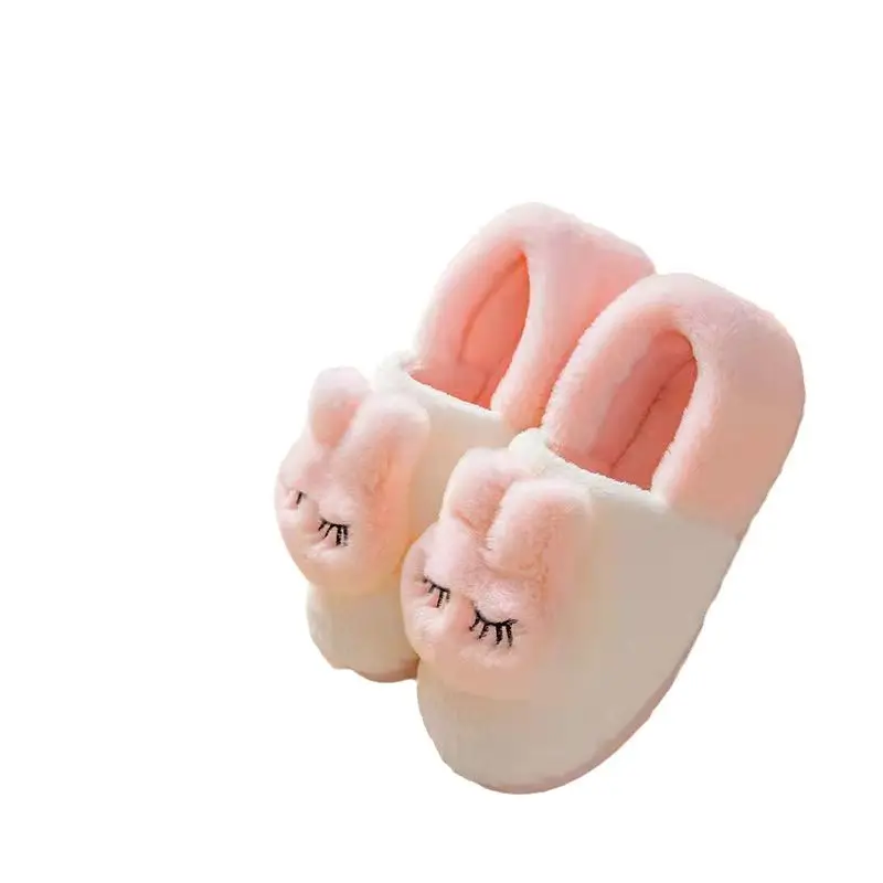 Women's Cotton Slippers for Winter Home Use, Indoor Plush Non-Slip Warm Slippers for Couples, Winter Closed-Back Cotton Shoes, Plush Men's Slippers - Image 9
