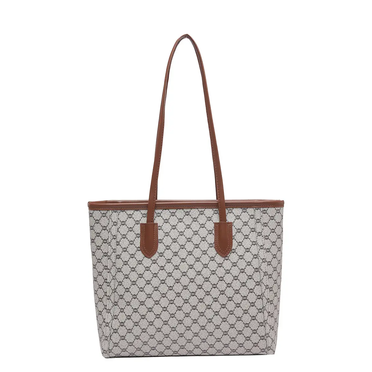 Women's New Commuter High-end Shoulder Bag Large Capacity Brown Monogram - Image 8