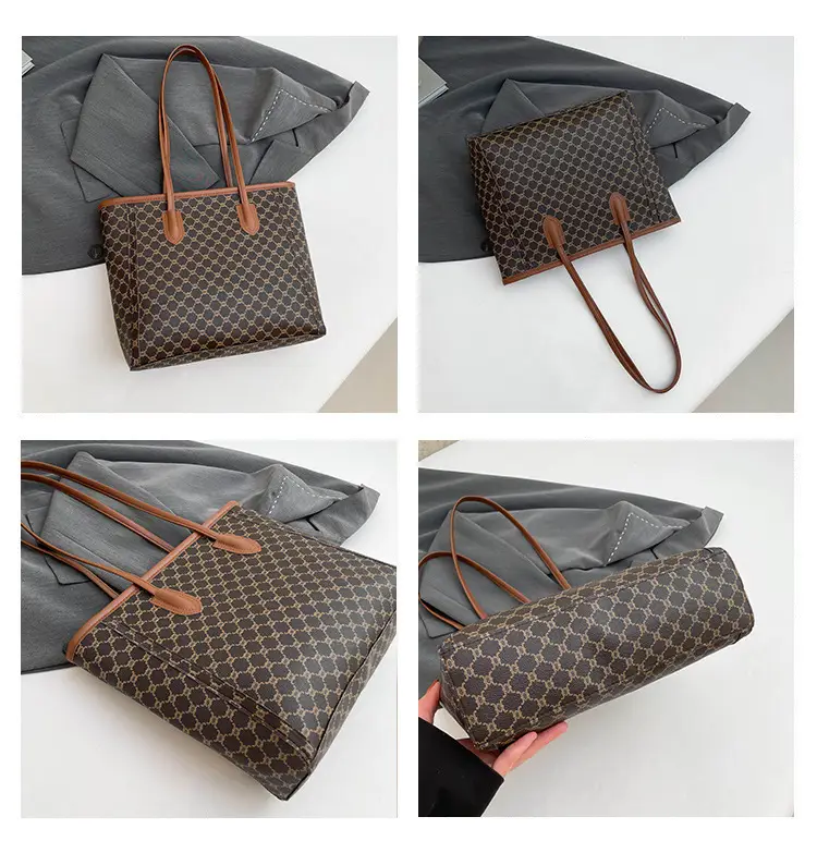Women's New Commuter High-end Shoulder Bag Large Capacity Brown Monogram — feature 10
