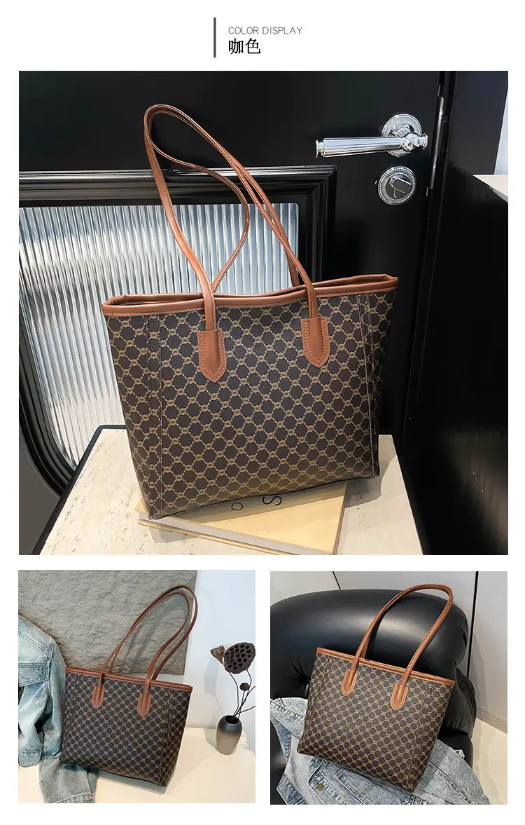 Women's New Commuter High-end Shoulder Bag Large Capacity Brown Monogram — feature 11