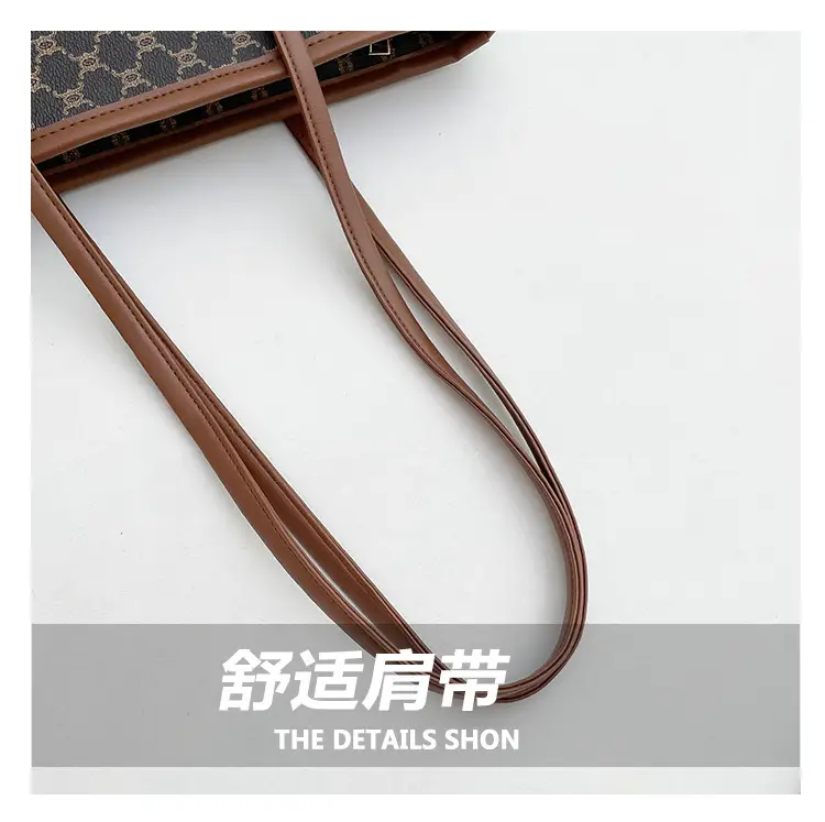 Women's New Commuter High-end Shoulder Bag Large Capacity Brown Monogram — feature 5