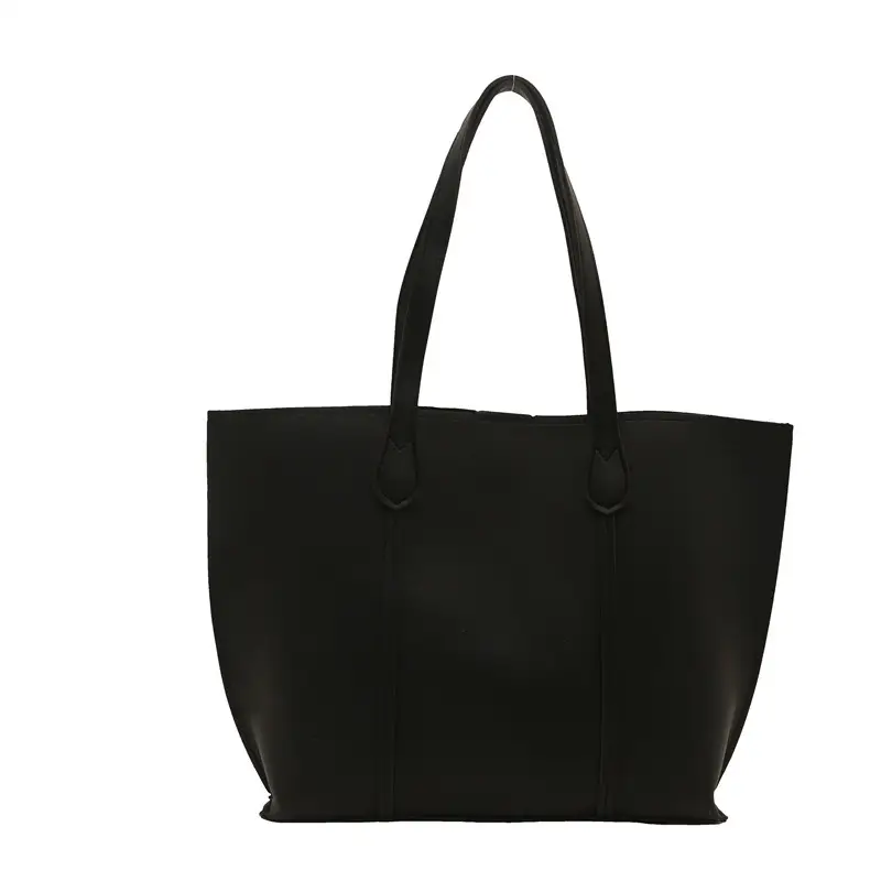 Black Large Capacity Shoulder Bag for Women 2024