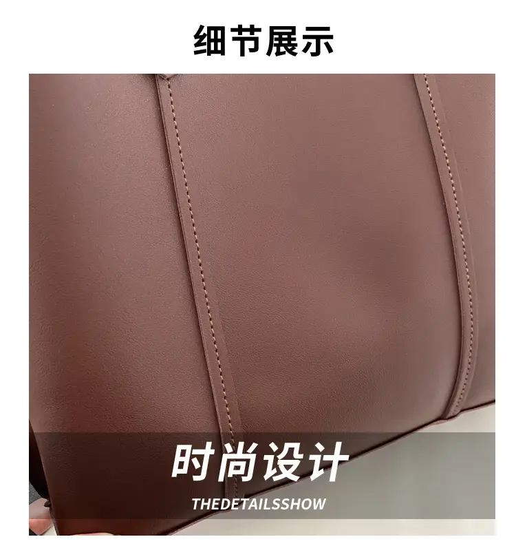 Black Large Capacity Shoulder Bag for Women 2024 — feature 2