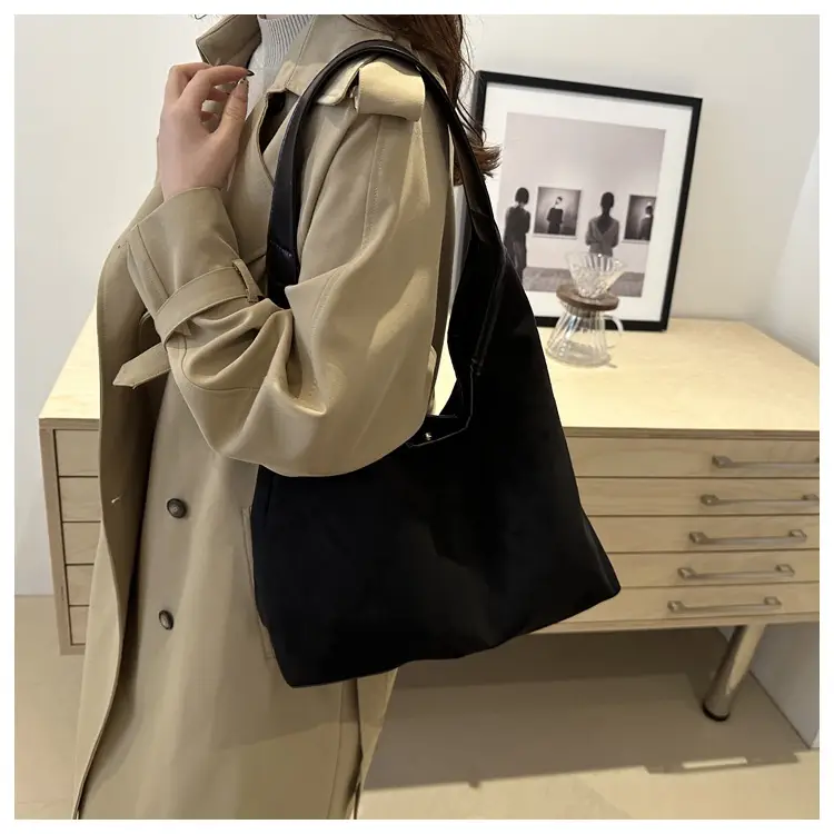 Women's Suede Shoulder Bag Brown Large Capacity — feature 17