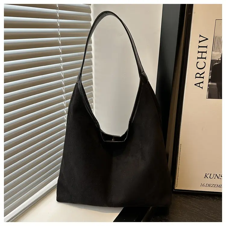 Women's Suede Shoulder Bag Brown Large Capacity — feature 21