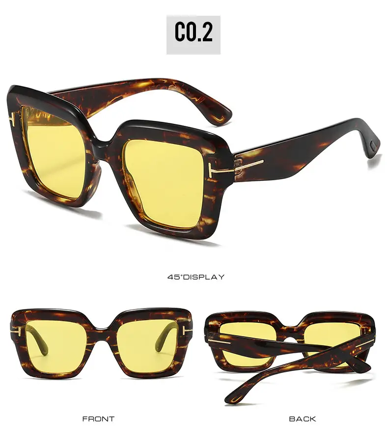 Black Frame Blue Sunglasses for Women — feature 12