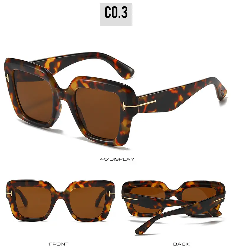 Black Frame Blue Sunglasses for Women — feature 13