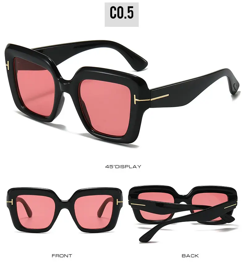 Black Frame Blue Sunglasses for Women — feature 15