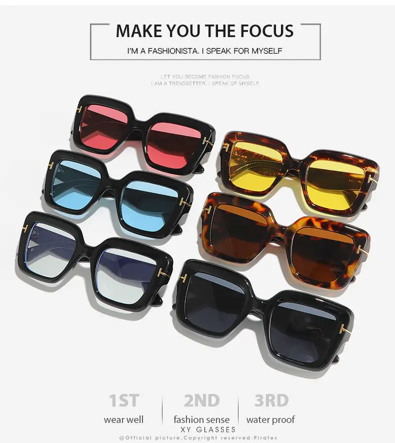 Black Frame Blue Sunglasses for Women — feature 7