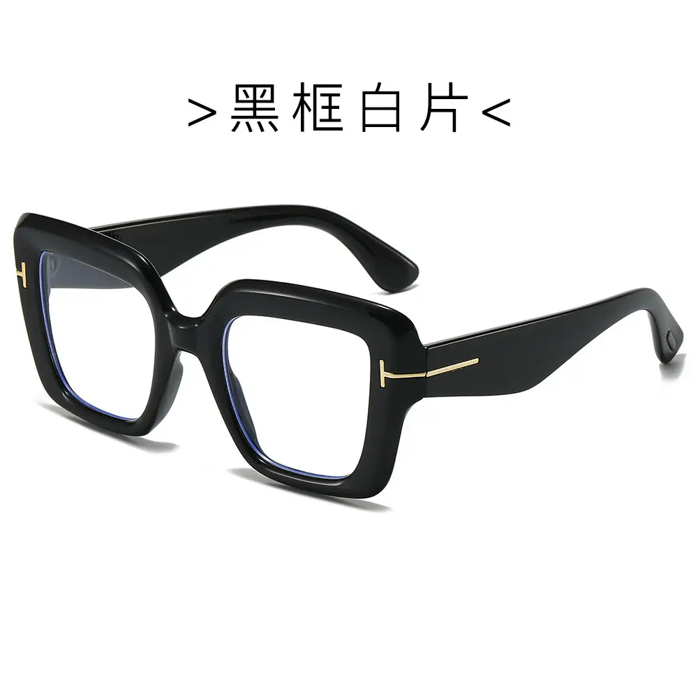 Black Frame Blue Sunglasses for Women - Image 6