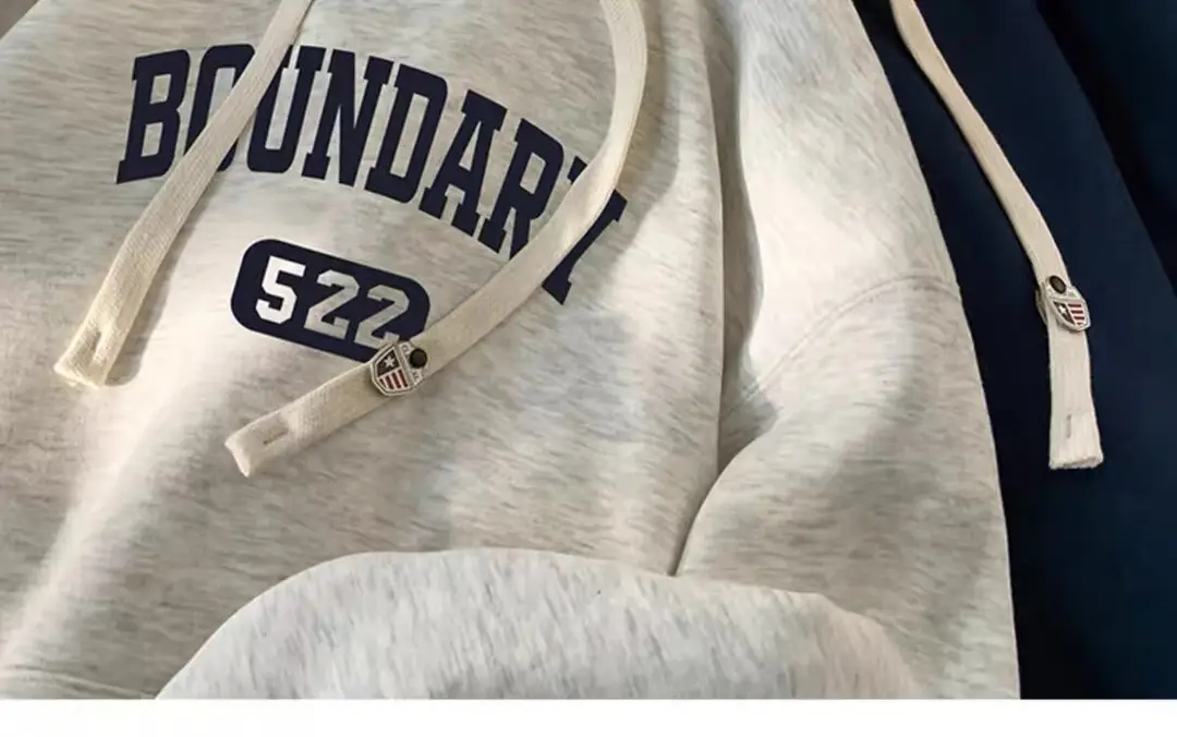 Wholesale sweater men's winter hooded sports sweater pullover Korean casual men's fleece-lined thickened top trend — feature 5
