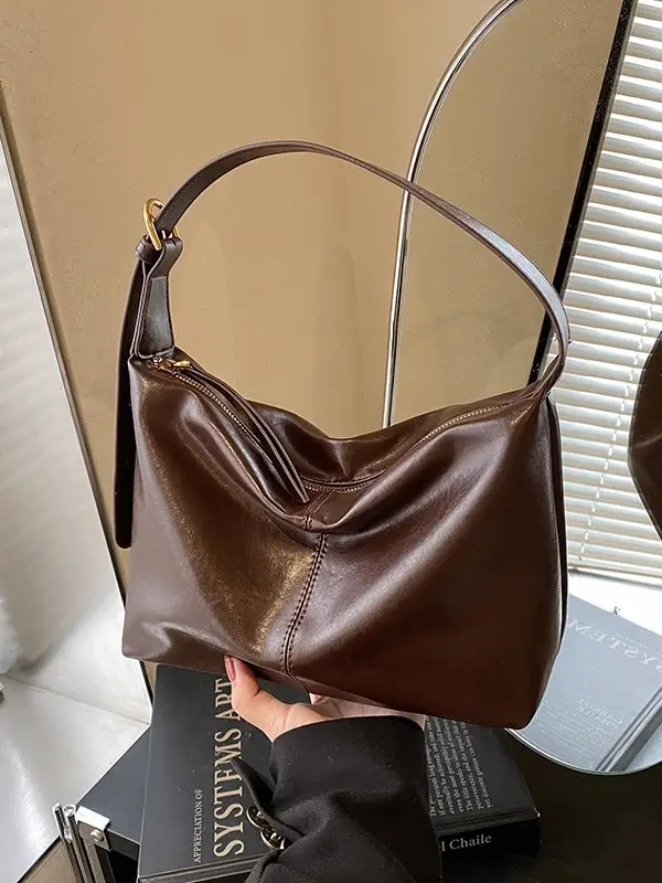 Black Crossbody Bag for Women 2026 Retro Large Capacity - Image 5
