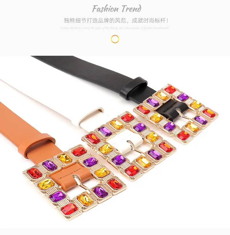New Diamond Alloy Belt for Women's High-end Fashion — feature 11