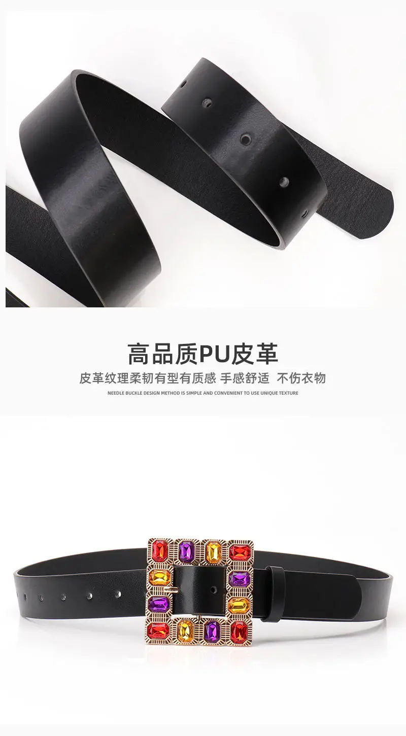 New Diamond Alloy Belt for Women's High-end Fashion — feature 15