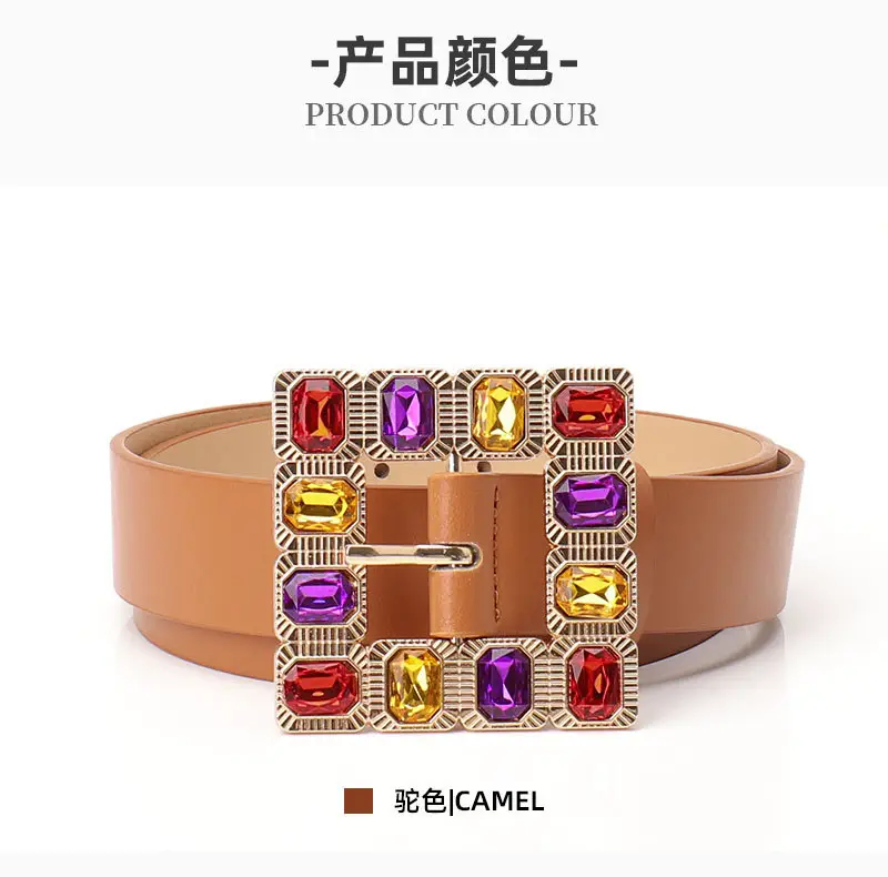 New Diamond Alloy Belt for Women's High-end Fashion — feature 16