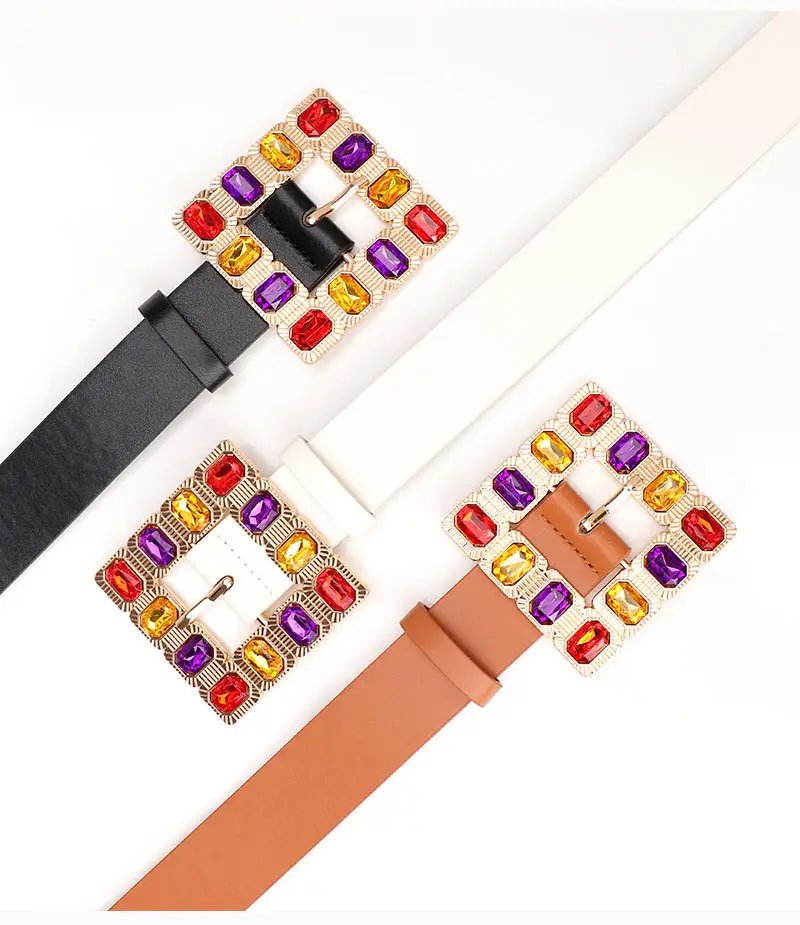 New Diamond Alloy Belt for Women's High-end Fashion — feature 21
