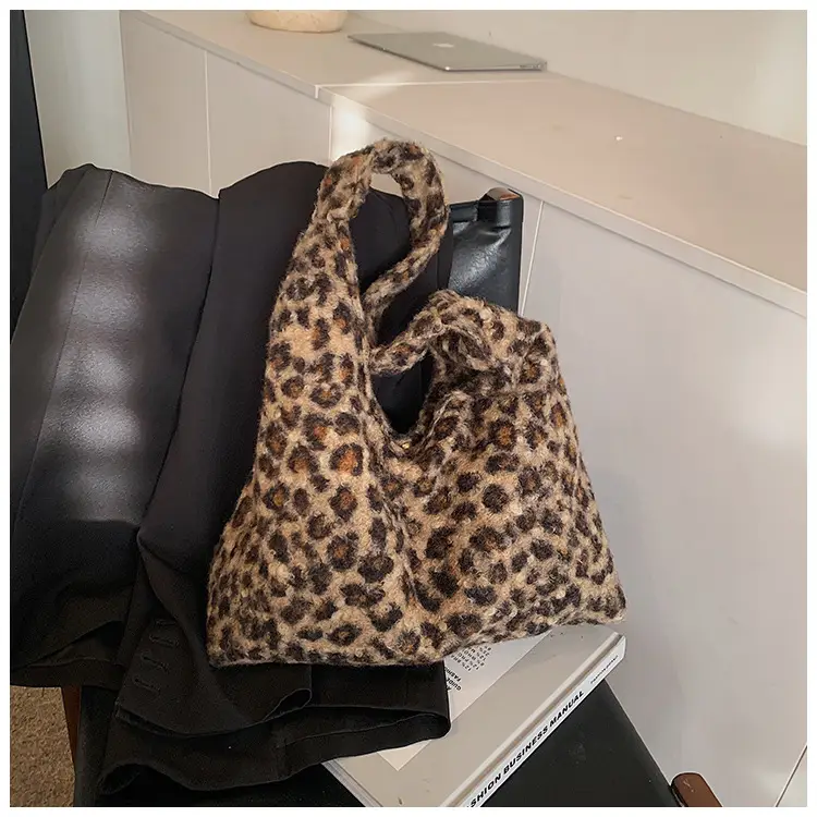 Leopard Print Shoulder Bag for Women Autumn Winter Casual Large Capacity — feature 16