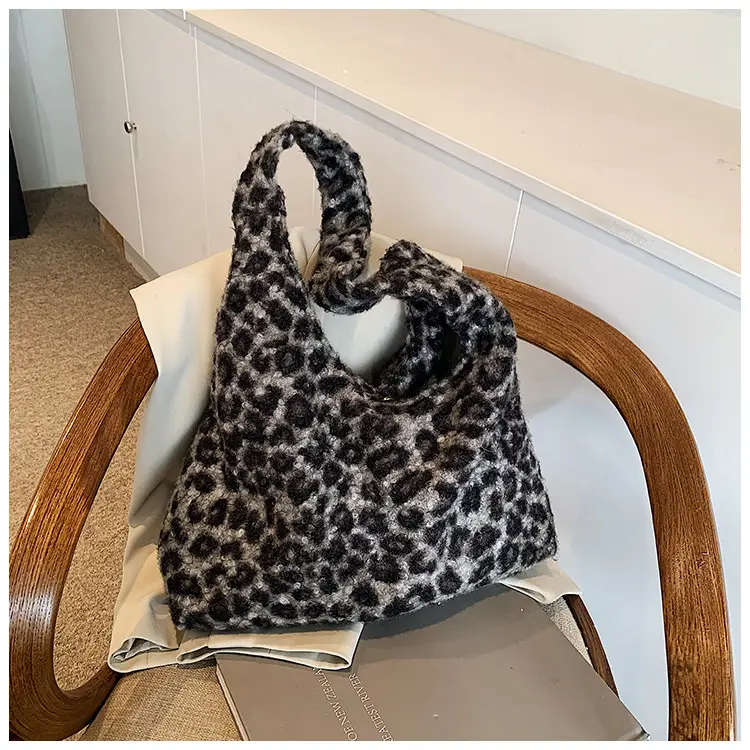 Leopard Print Shoulder Bag for Women Autumn Winter Casual Large Capacity — feature 18
