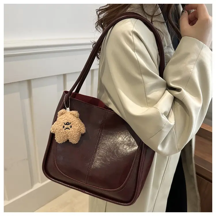 Retro Red Shoulder Bag Women 2025 Autumn Winter — feature 14