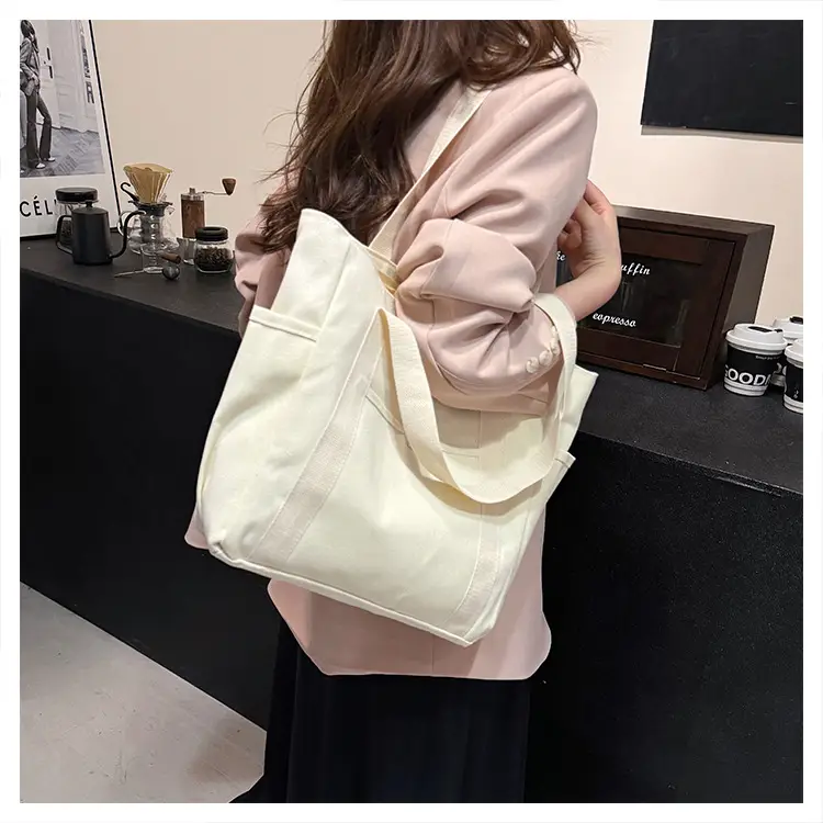 Canvas College Bag Large Capacity Shoulder Bag — feature 25