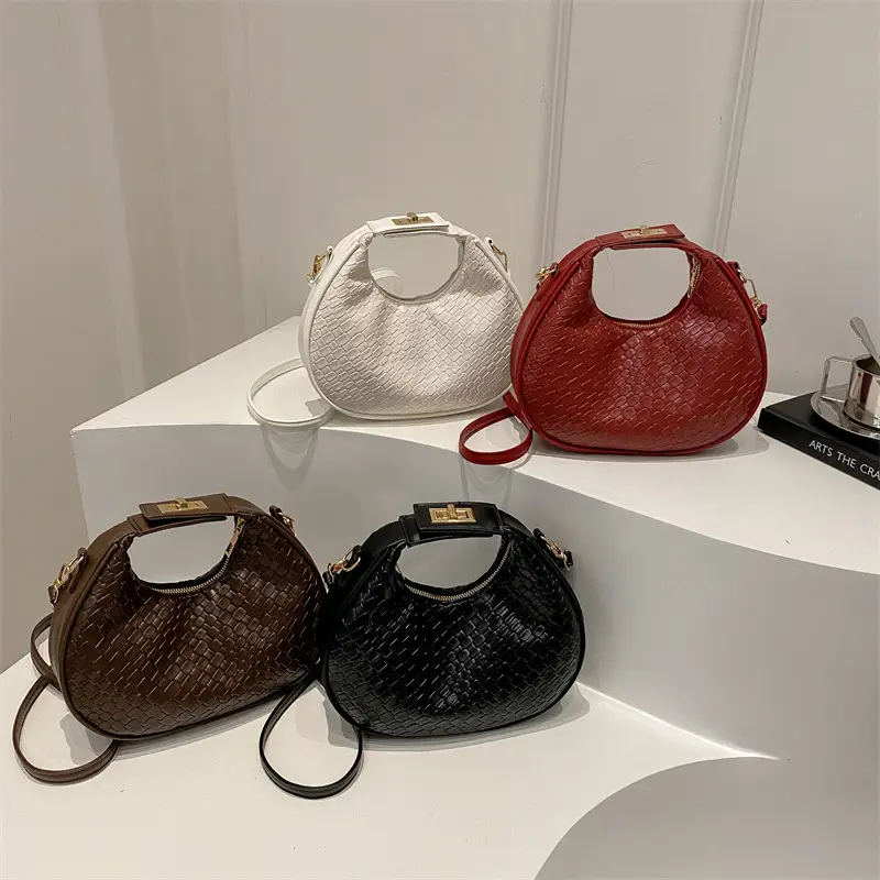 Brown Crocodile Leather Shoulder Bag 2024 - Image 5